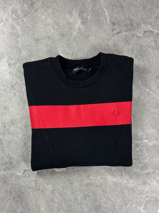 Fred Perry Crno Crvena muška dukserica (S)