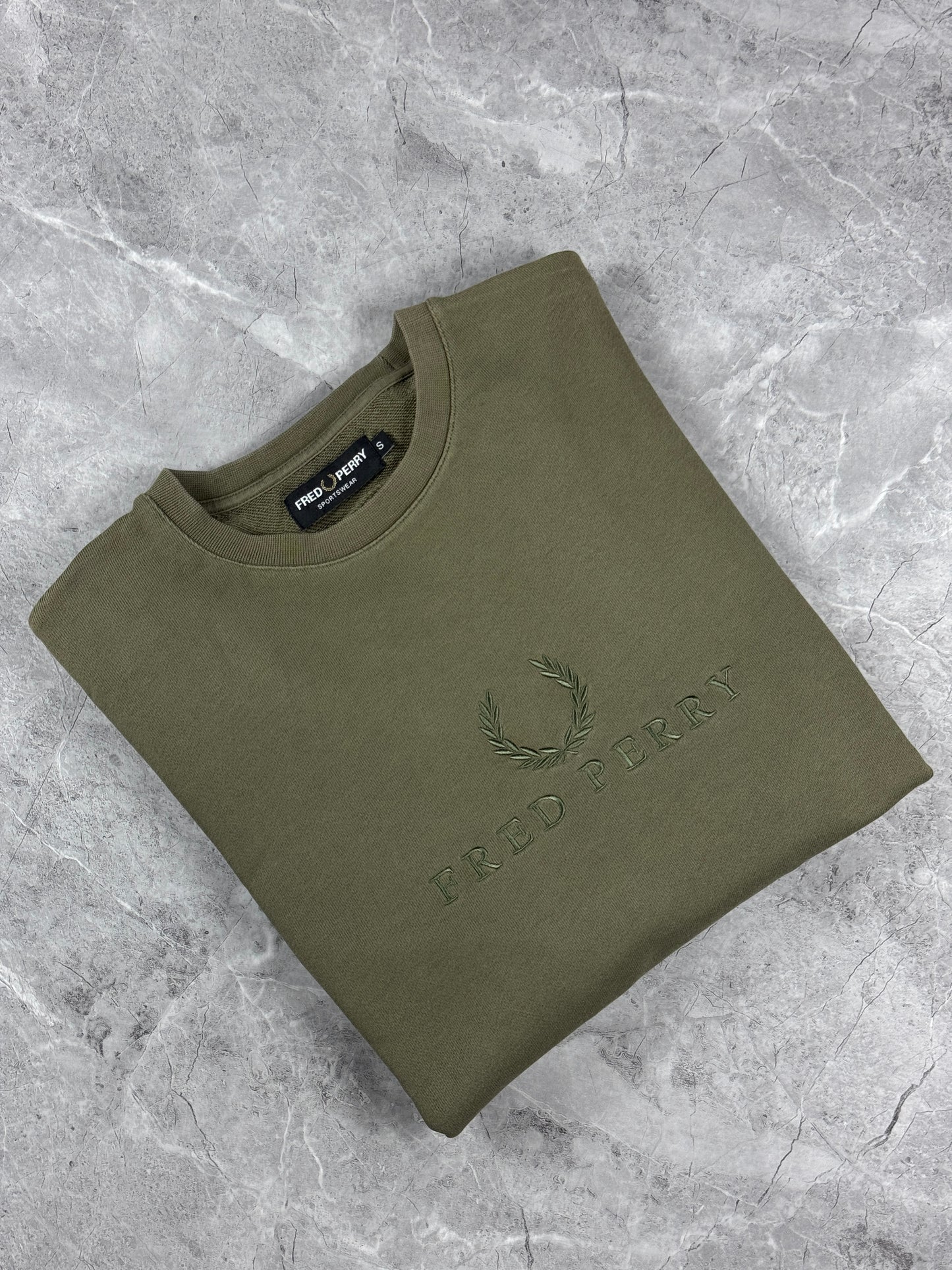 Fred Perry Olive muška dukserica (S)