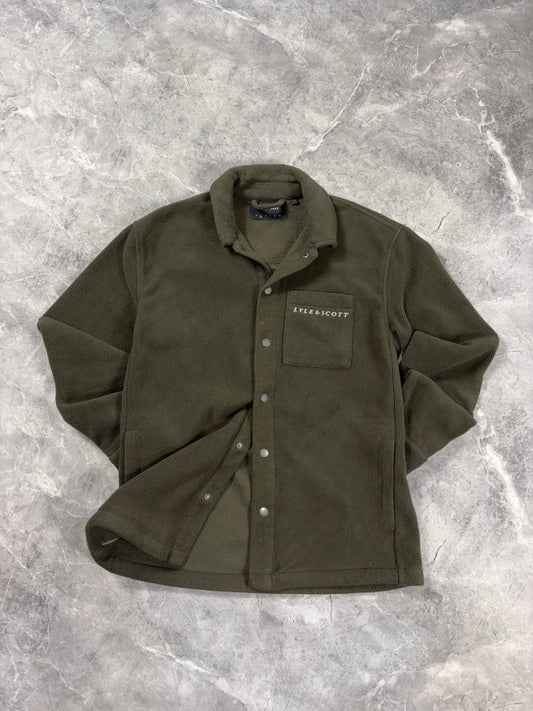 Lyle and Scott Embroidered Fleece Olive muška dukserica(S)