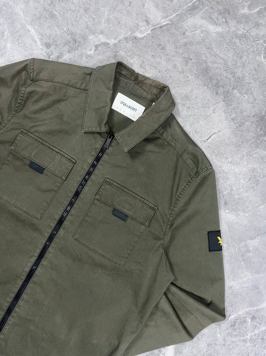 Lyle and Scott Olive Overshirt muška jakna (M)