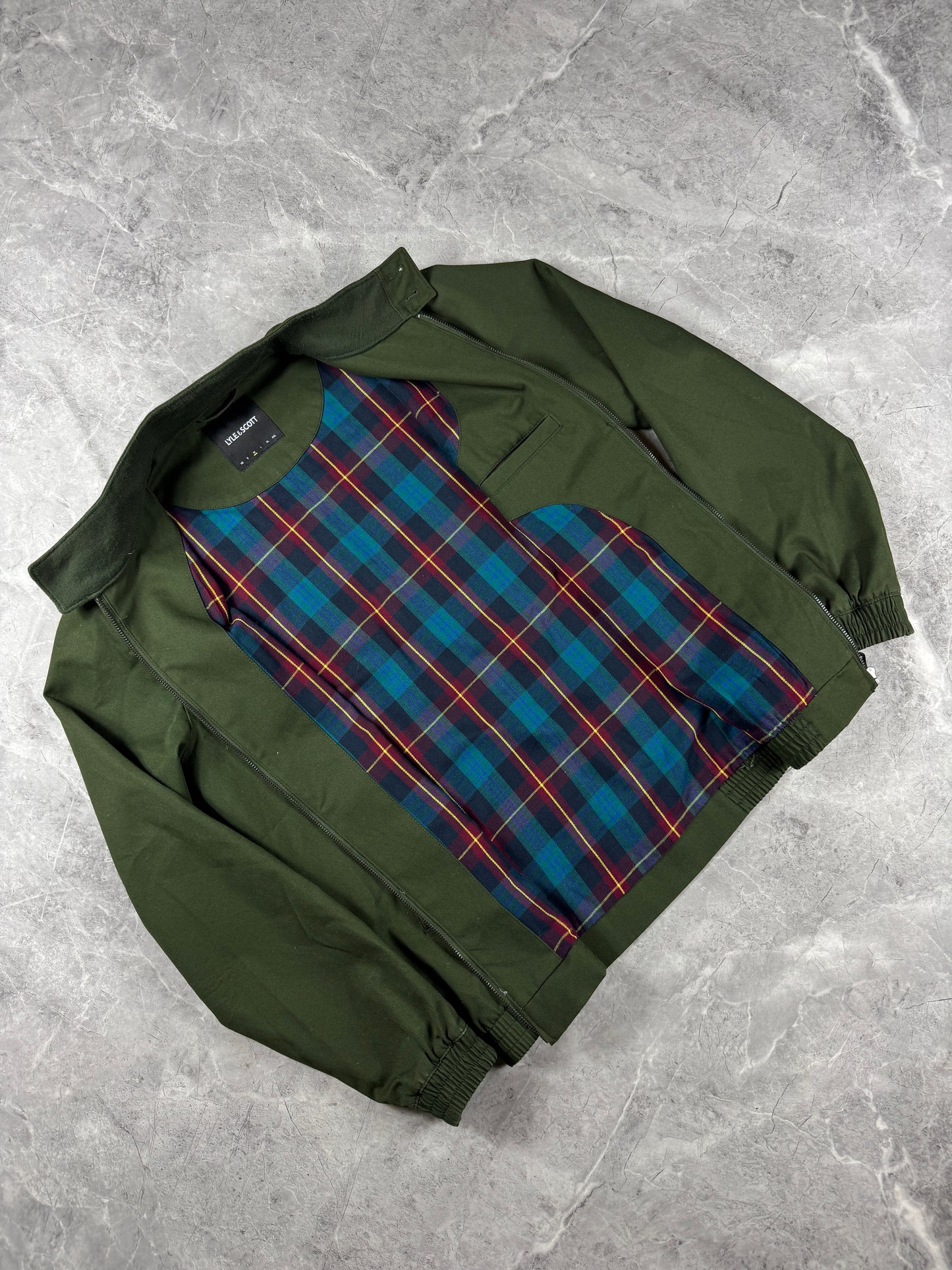 Lyle and Scott Tartan Trim Harrington muška jakna (XL)