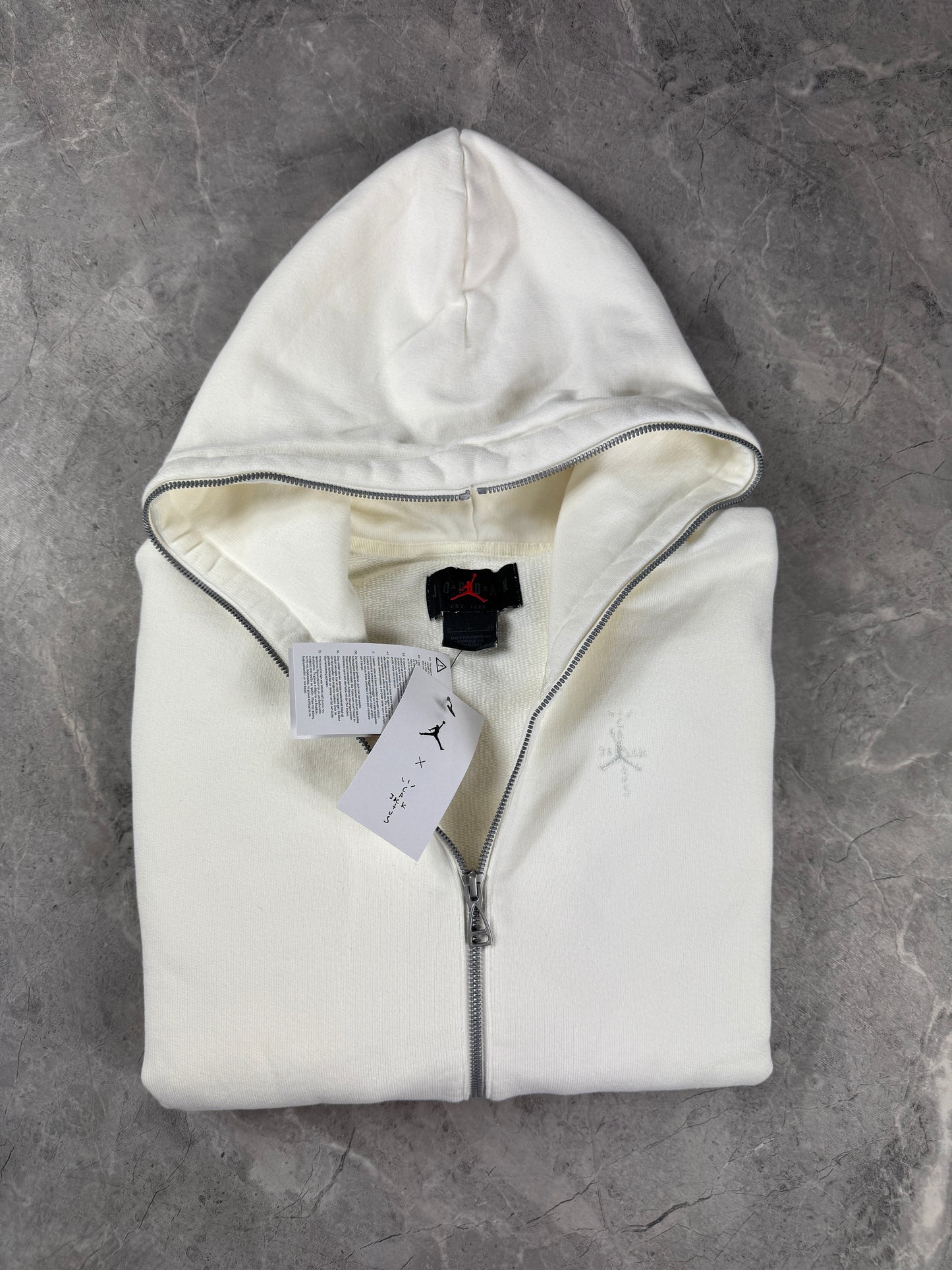 Jordan Full-Zip Hoodie x Travis Scott in Off White Muška duks(S)