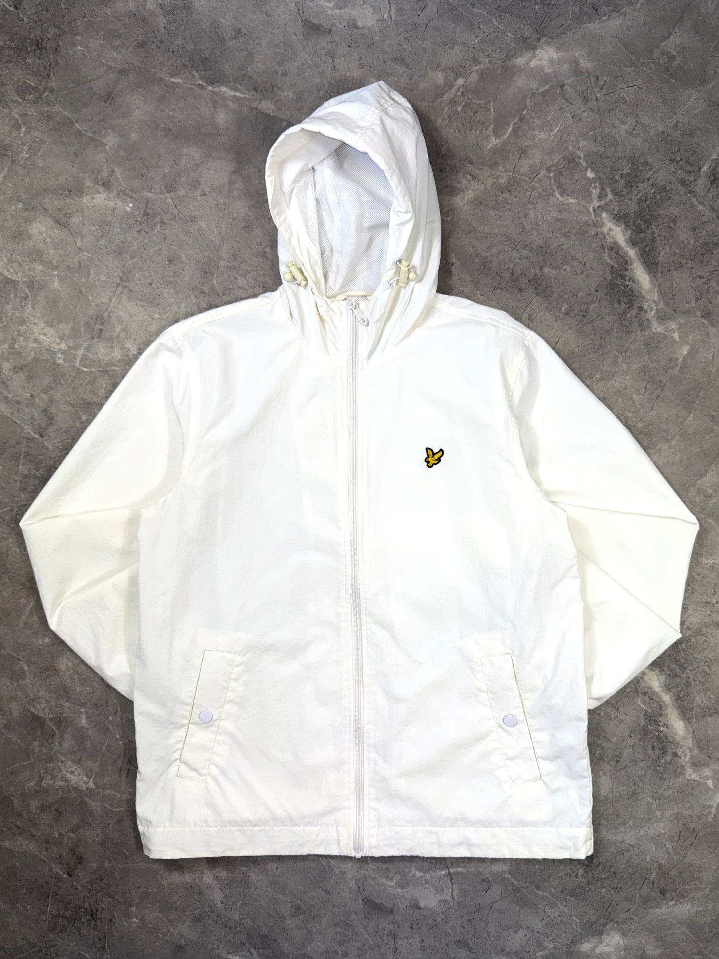 Lyle and Scott muška bela šuškava dukserica (XL)