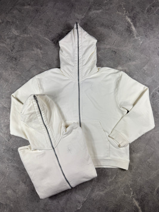 Jordan Full-Zip Hoodie x Travis Scott in Off White Muška duks(S)