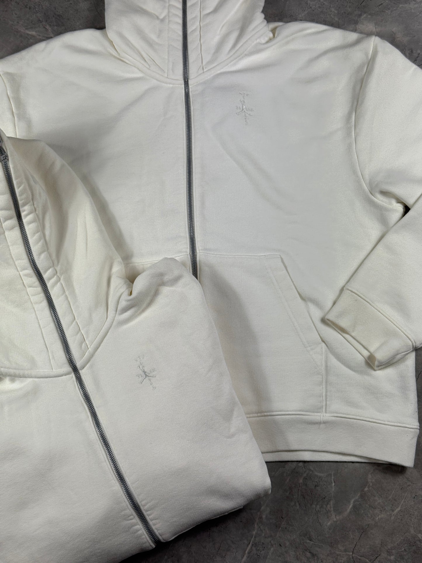 Jordan Full-Zip Hoodie x Travis Scott in Off White Muška duks(S)
