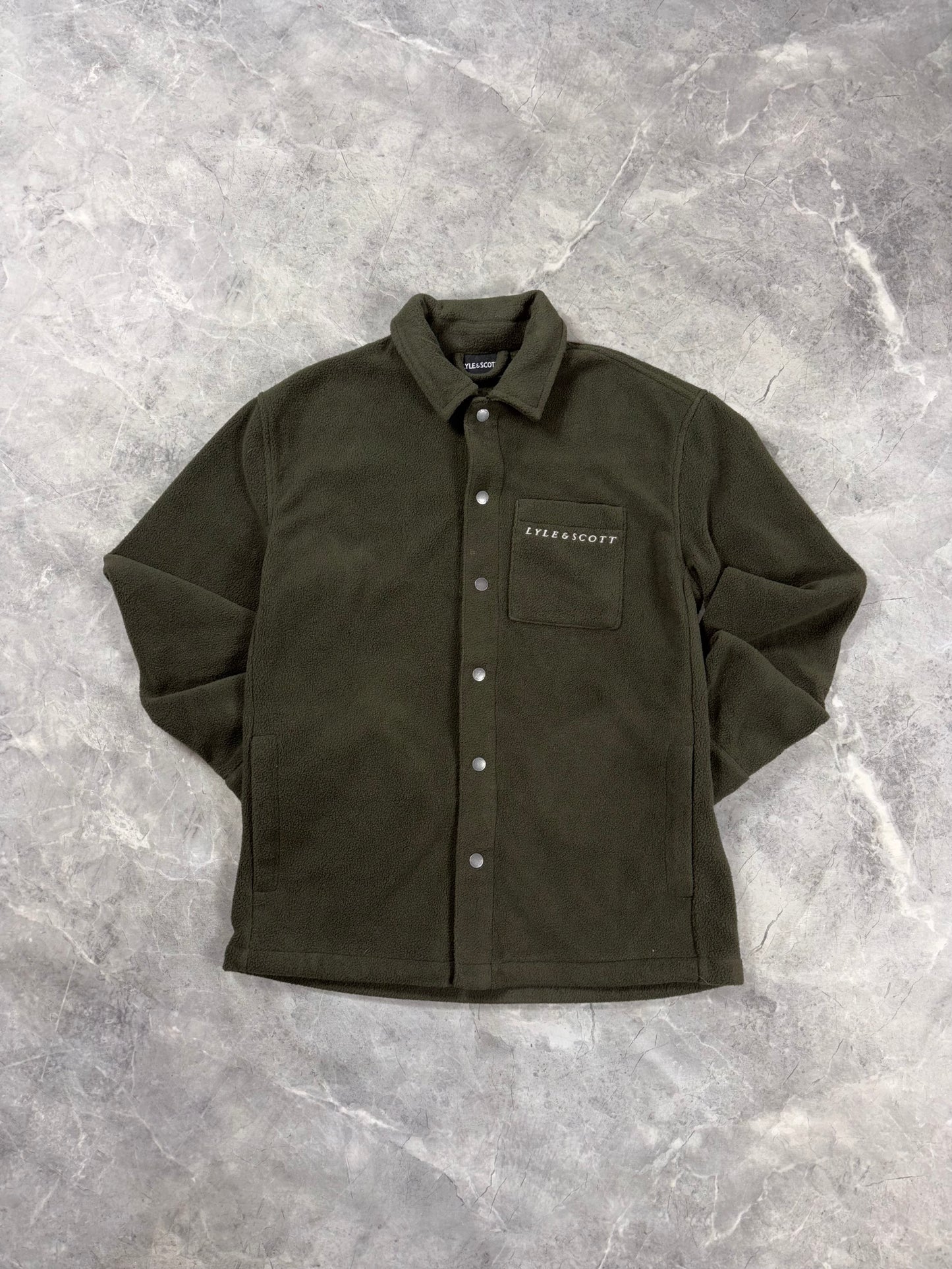 Lyle and Scott Embroidered Fleece Olive muška dukserica(S)