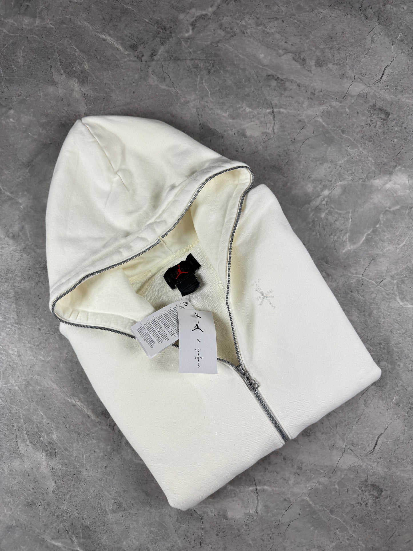 Jordan Full-Zip Hoodie x Travis Scott in Off White Muška duks(S)
