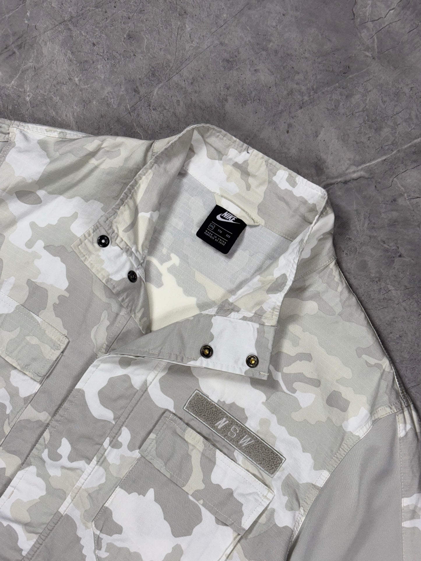 Nike NSW White Sail Cream Camo muška dukserica(XXL)
