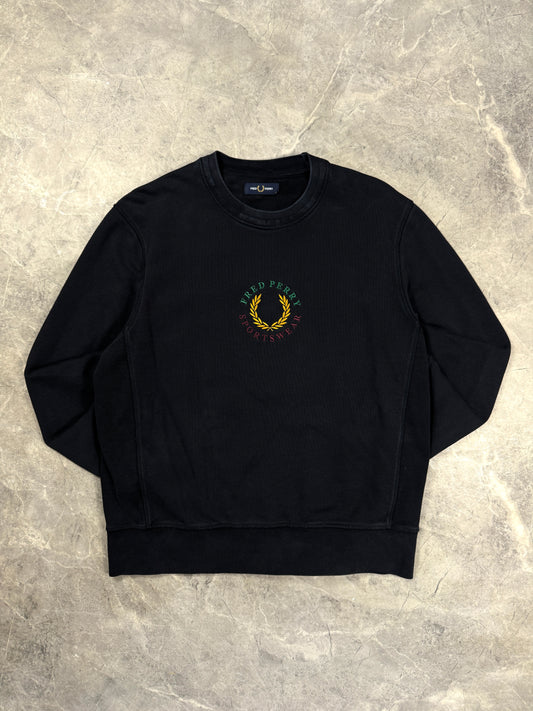 Fred Perry Navy Logo muška dukserica (M)