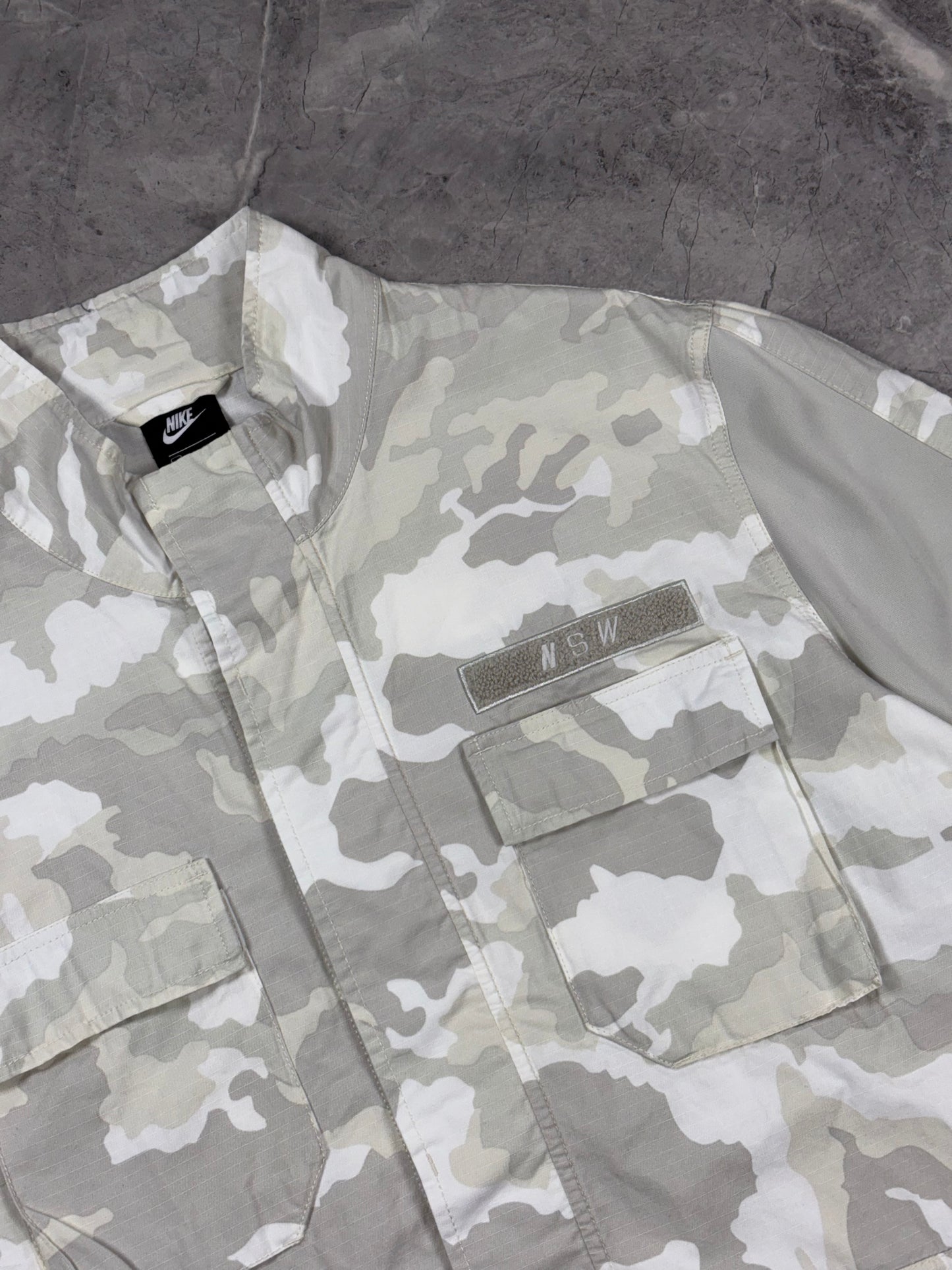 Nike NSW White Sail Cream Camo muška dukserica(XXL)
