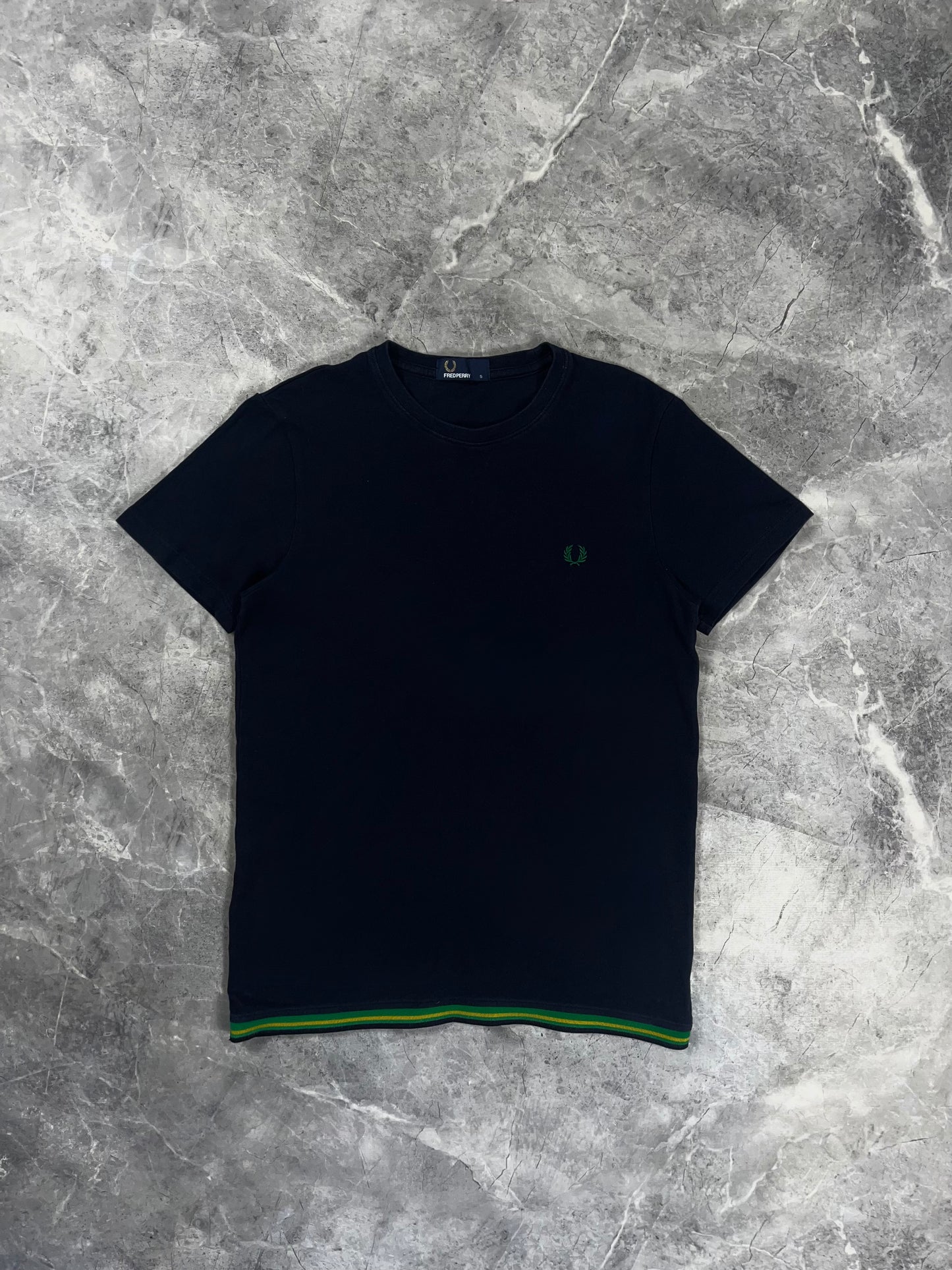 Fred Perry muška zelena prugica majica (S)