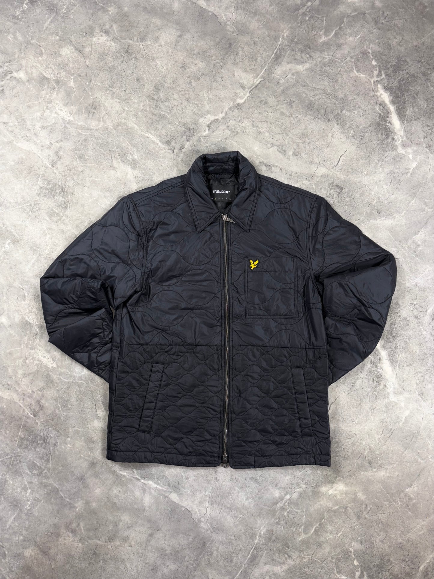 Lyle and Scott Black Ice Quilted muška jaknica (S)