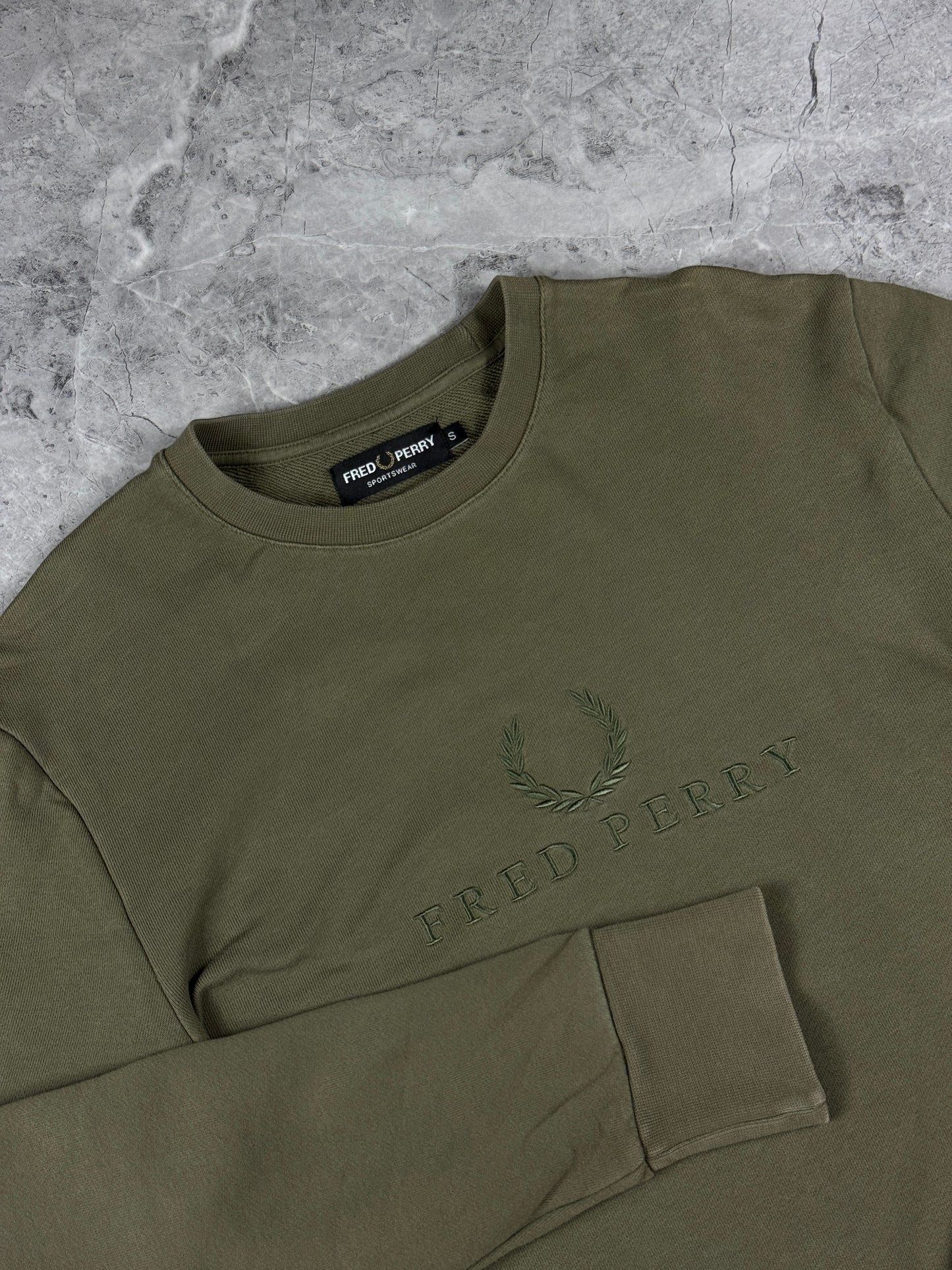 Fred Perry Olive muška dukserica (S)