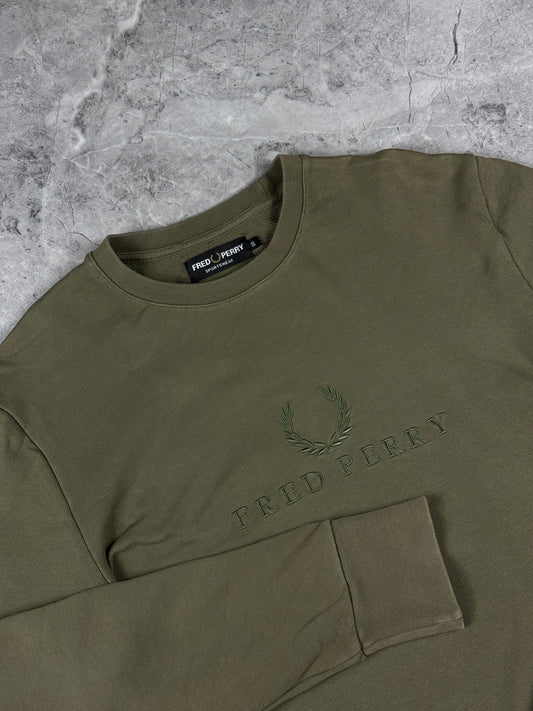 Fred Perry Olive muška dukserica (S)