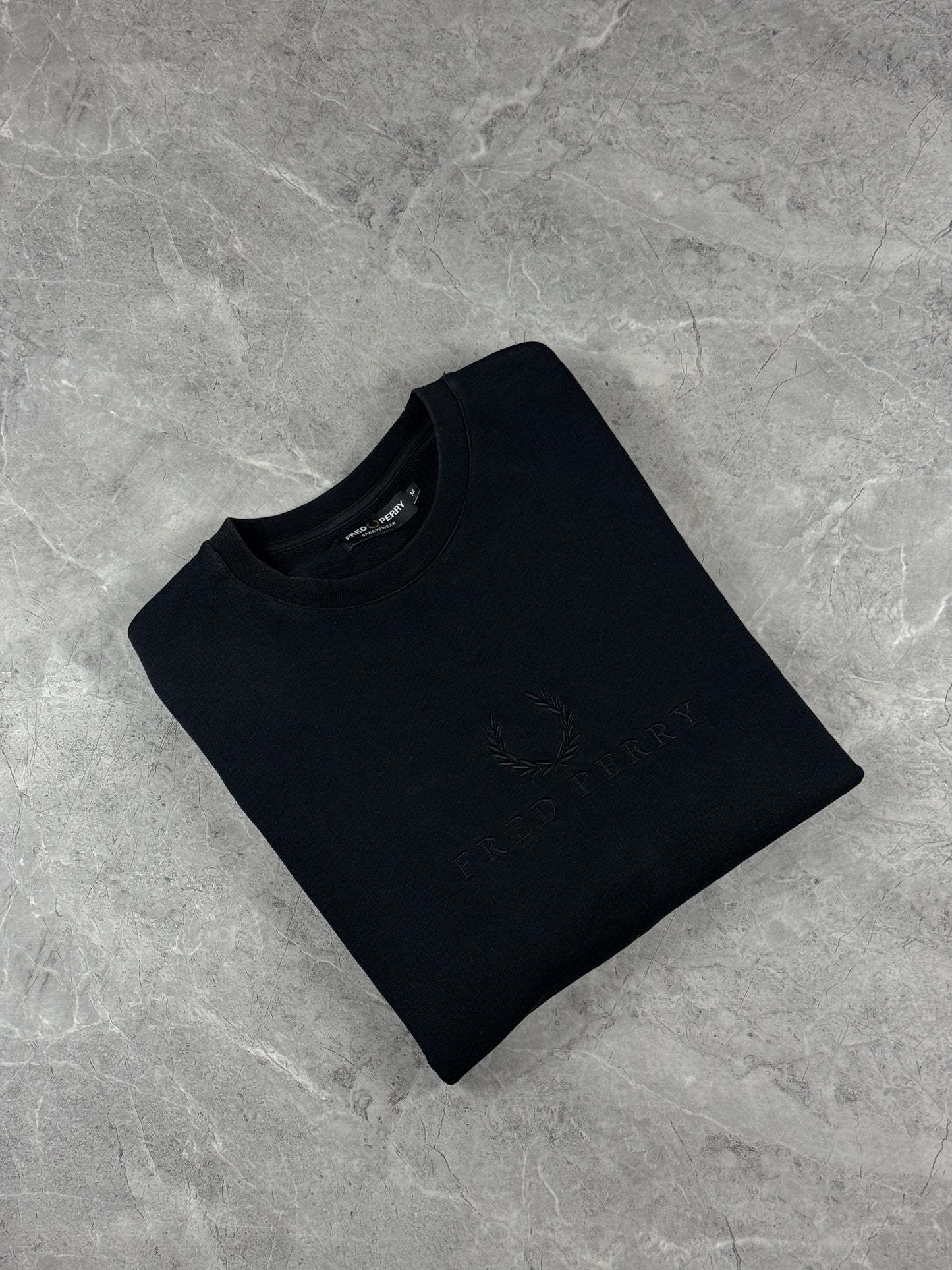 Fred Perry muška crna dukserica (S)