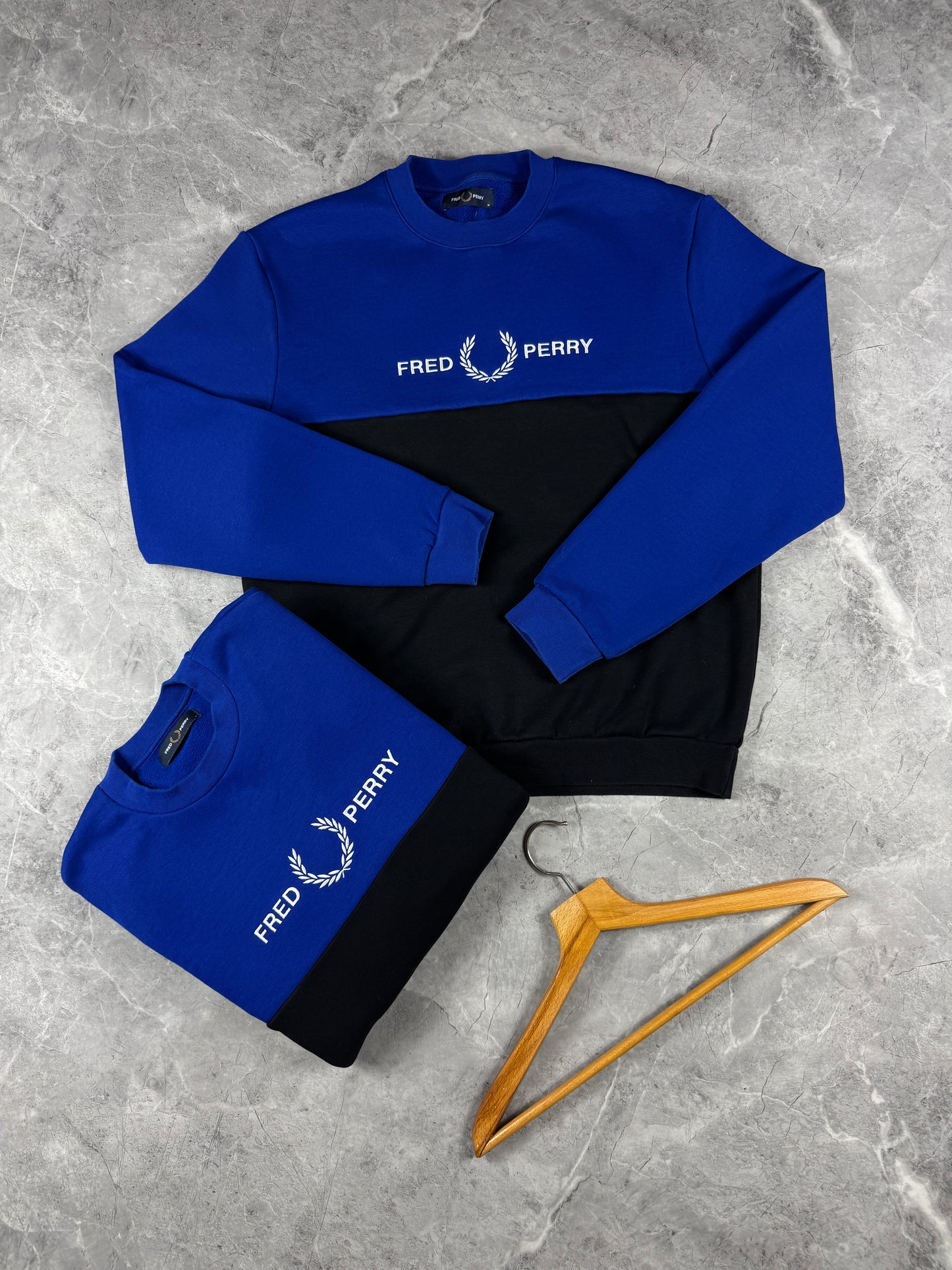 Fred Perry Crno Plava muška dukserica (S)