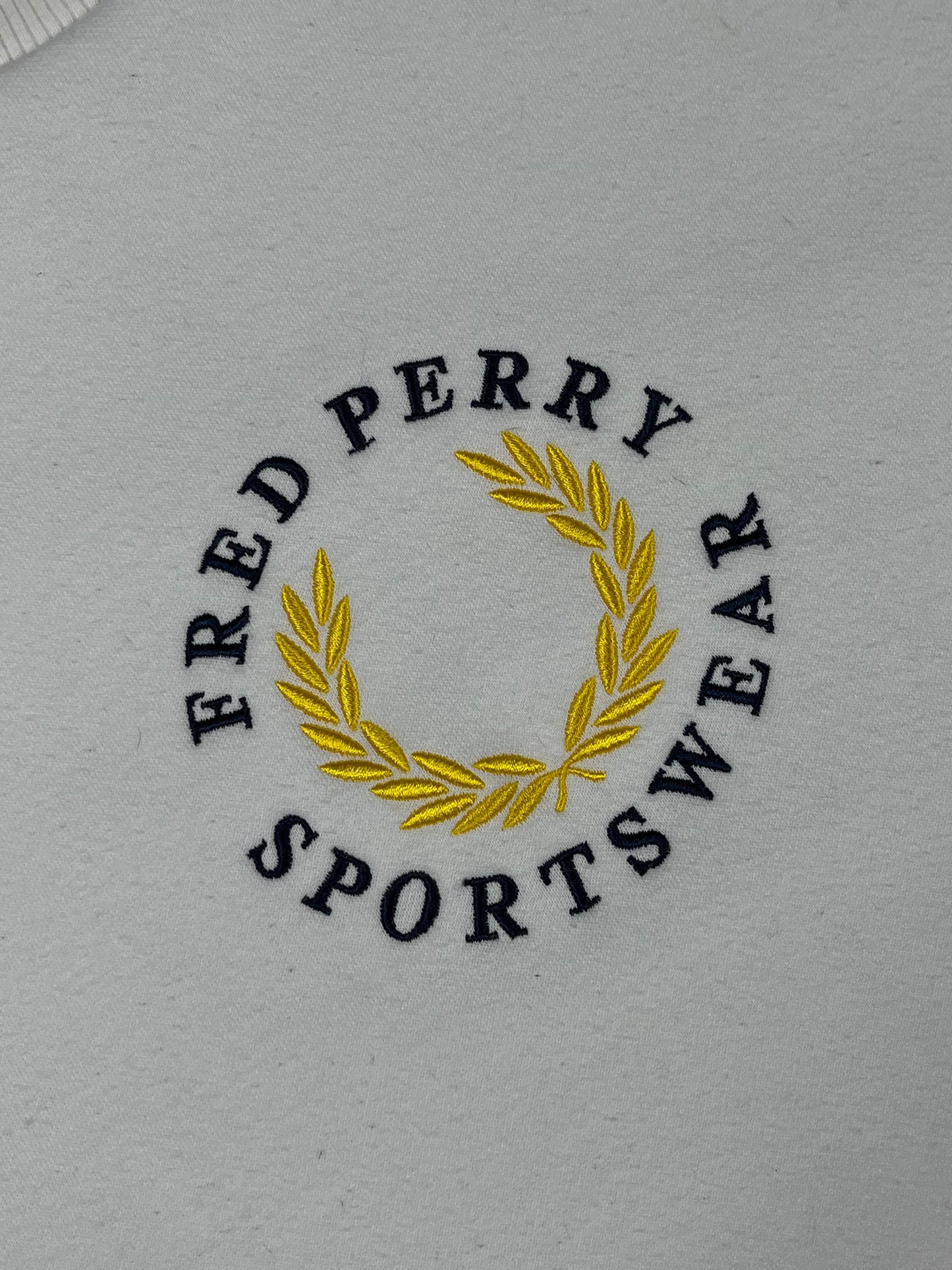 Fred Perry Gold White Crewneck muška dukserica (S)