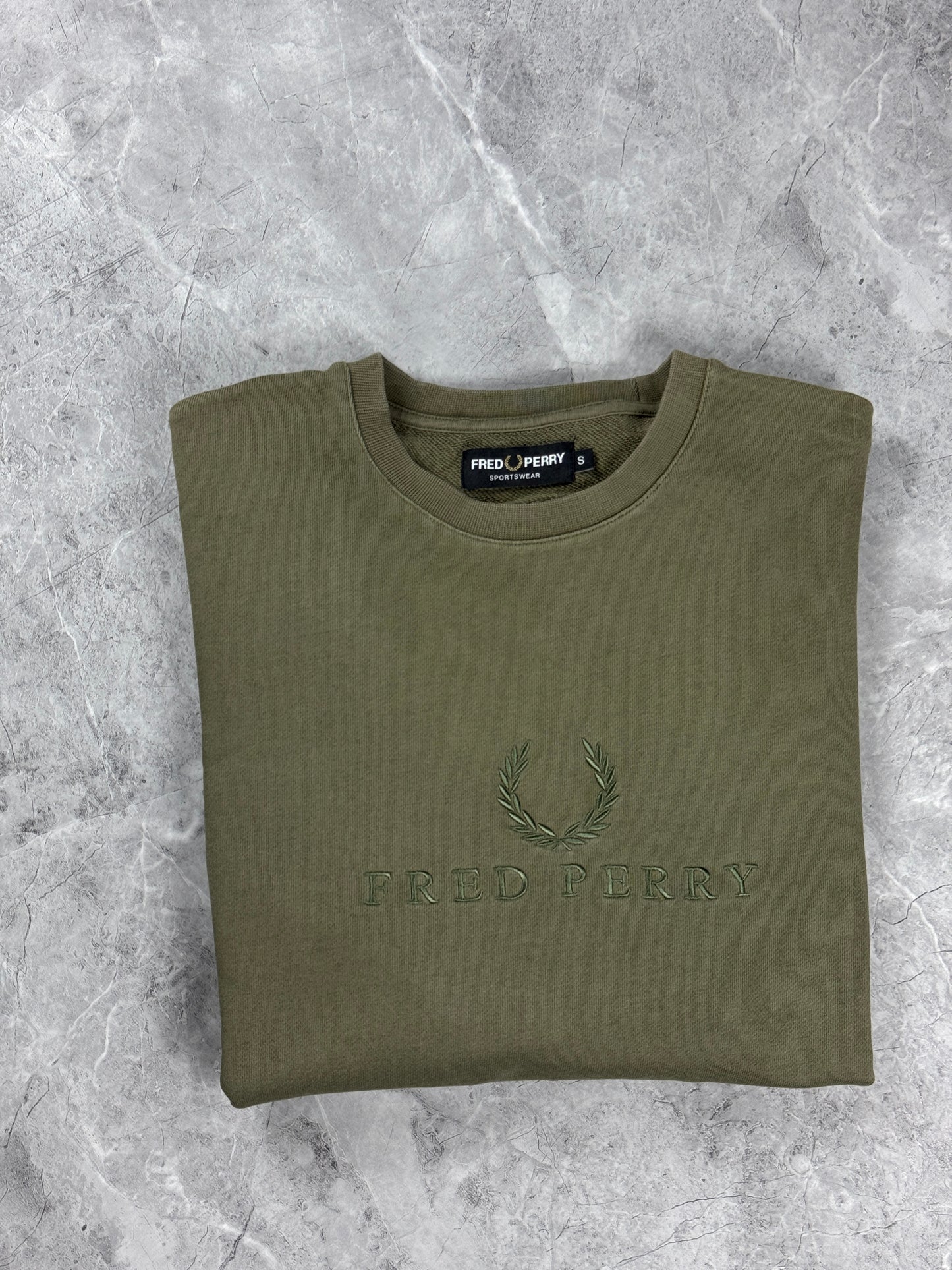 Fred Perry Olive muška dukserica (S)
