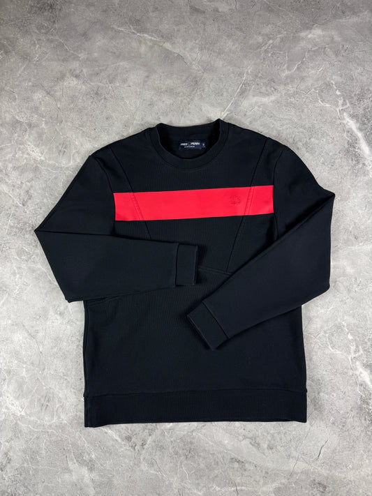 Fred Perry Crno Crvena muška dukserica (S)