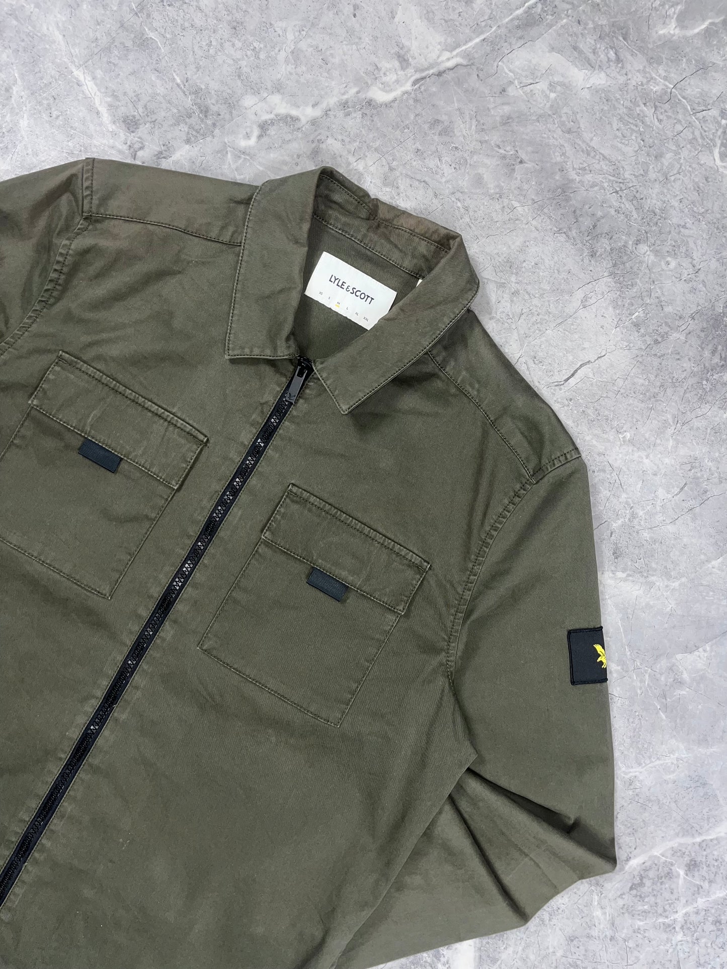 Lyle and Scott Olive Overshirt muška jakna (M)