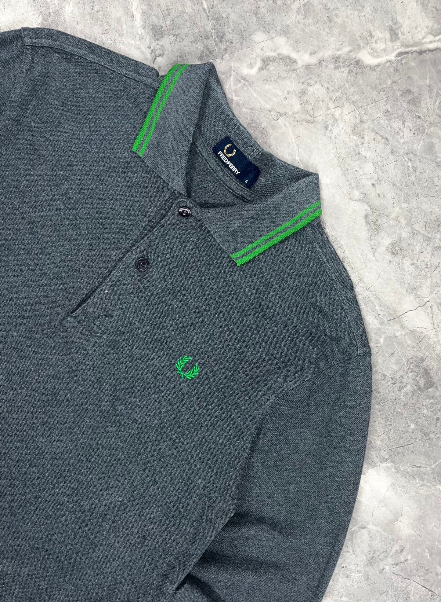 Fred Perry muška majica dugi rukav (S)