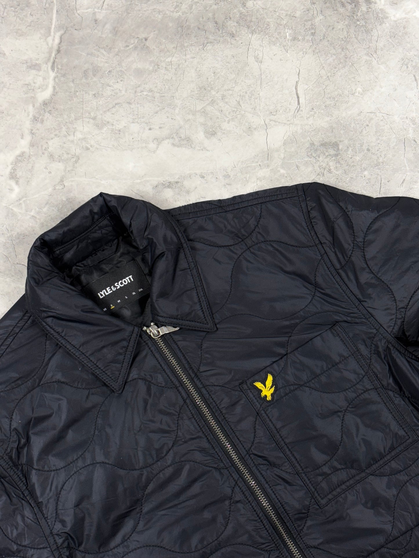 Lyle and Scott Black Ice Quilted muška jaknica (S)